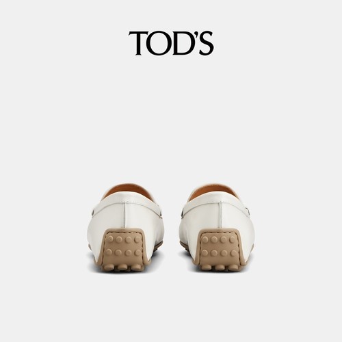 【季末特惠】TOD'S官方正品女士TIMELESS大T扣皮革豆豆鞋舒适 - 图1