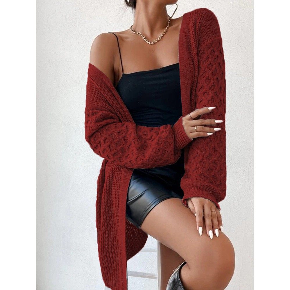 外贸秋冬新款休闲加厚女式针织衫毛衣灯中长款宽松大码毛衣女,淘宝优惠券,粉丝福利购,淘宝优惠卷