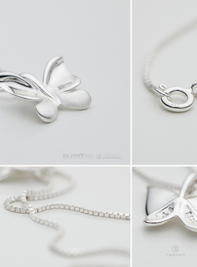 银时代花与爱丽丝饰品蝴蝶吊坠