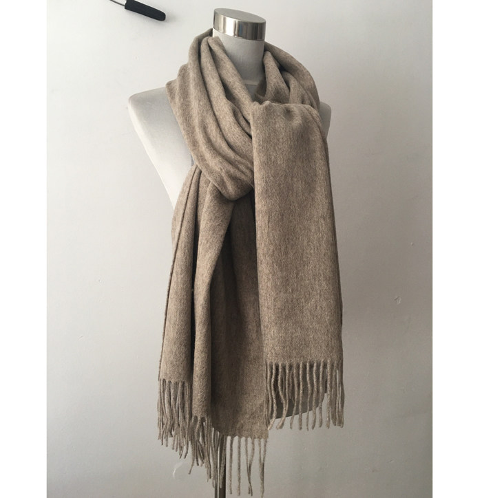 羊驼原色 居家办公旅行冬暖2米长70宽羊绒羊毛大披肩围巾围脖包邮,淘宝优惠券,粉丝福利购,淘宝优惠卷