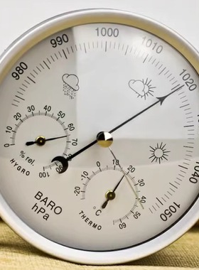 机械大气压计 温度 湿度表三合一气象站挂式9292THB跨境电商庭院