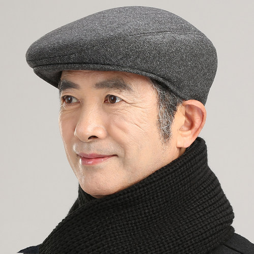 冬天中老年人鸭舌帽子老人前进老头帽男士保暖护耳爷爷爸爸春秋季 - 图2