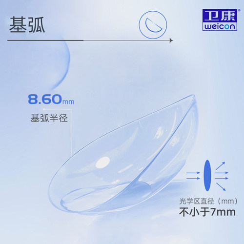 卫康散光隐形眼镜半年抛2片高度数带散光专属定制旗舰店官网正品 - 图1