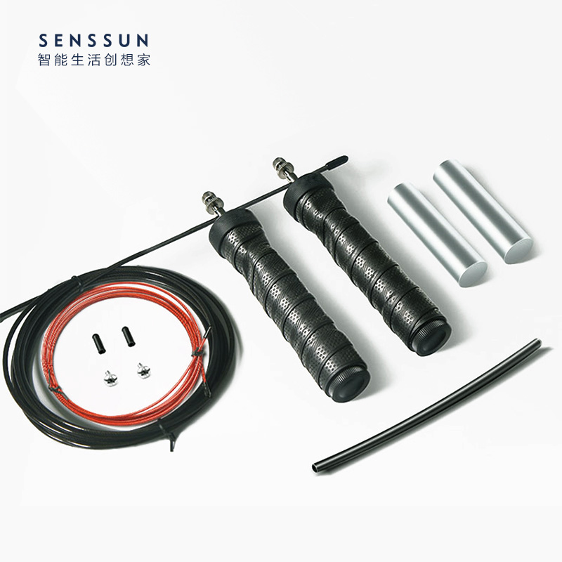SENSSUN 轴承钢丝专业运动竞速跳绳成人健身减肥暴汗燃脂重力跳绳