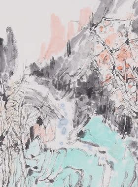 付满乐 新中式客厅装饰画沙发背景墙壁画玄关山水禅意茶室挂画