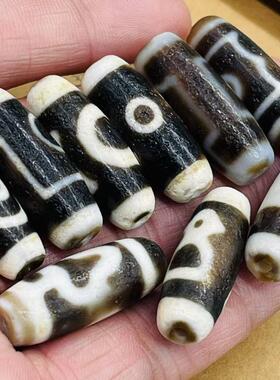 保真西藏天然玛瑙老天珠吊坠