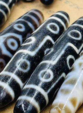 西藏天然玛瑙老天珠颈坠吊坠80长