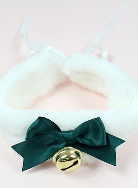 毛绒项圈圣诞节氛围项链锁骨链