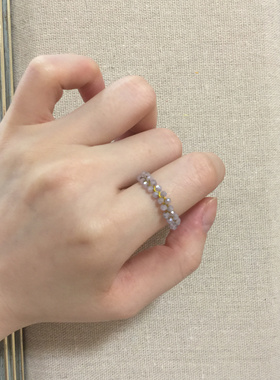 格物编制米珠《乖巧配色》度假彩色米珠手链女戒圈串珠闺蜜小礼物