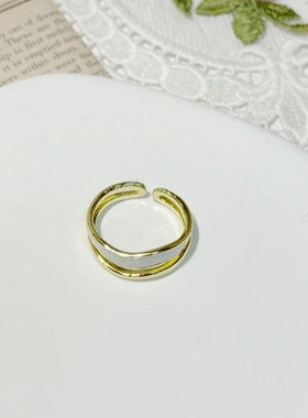 格物｜复古风戒指富贵高级气质时尚简约日常开口可调节镀金皓石