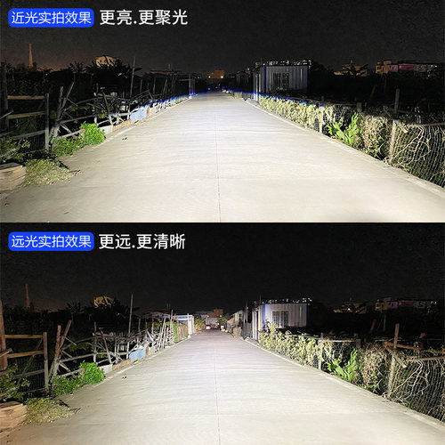 精刚LED双光透镜矩阵式直射激光汽车前大灯升级智能快启 免费安装 - 图3