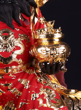 赵公明树脂供奉镇宅佛像武财神