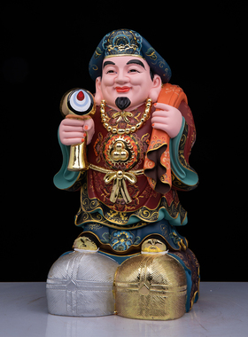 日式东密大黑天财神树脂供奉摆件