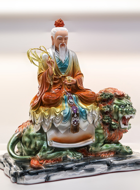 树脂彩绘太乙救苦天尊神像摆件