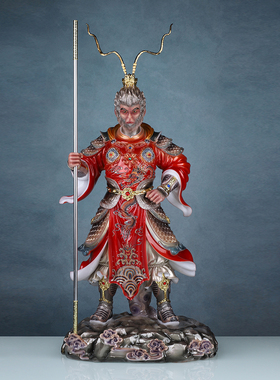 家用客厅齐天大圣摆件石材祝福