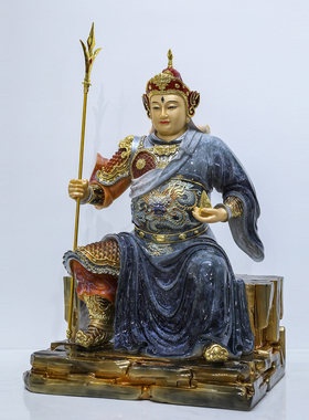 华光大帝神像五显灵官摆件