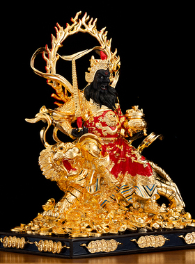 扬鞭台湾居家供奉摆件武财神