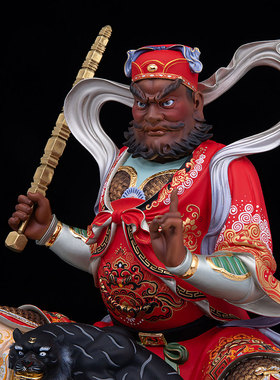 铜家用公司店铺武财神赵公明摆件