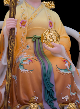 汉白玉中式家用骊山老母神像
