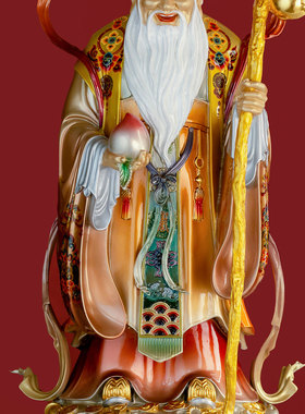 家用福禄寿三星摆件黄铜