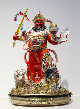 中式树脂武财神赵公明招财摆件