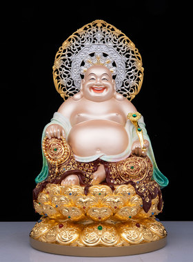 全堂佛铜彩绘家居摆件