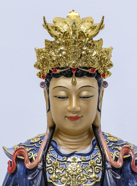 汉白玉地母娘娘神像摆件