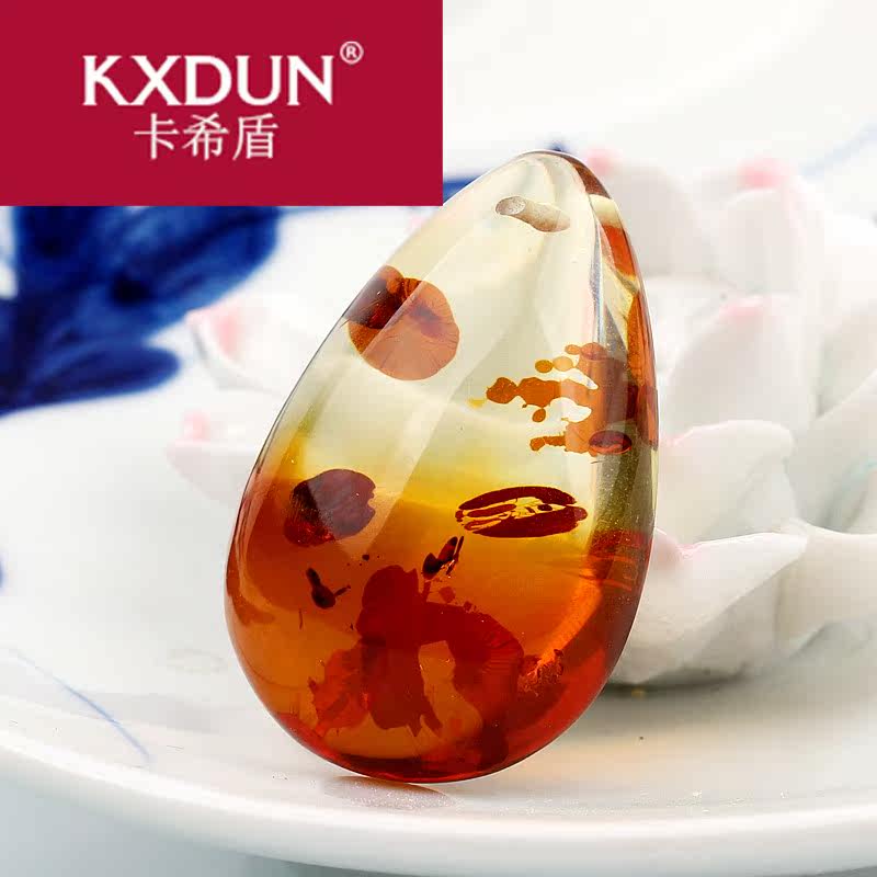 kxdun /卡希盾渐变水滴形饰毛衣链 卡希盾项坠/吊坠