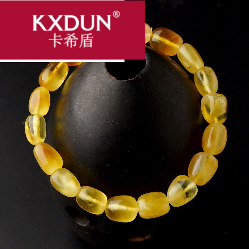 kxdun /卡希盾蜜蜡随形女鸡油黄 卡希盾手链