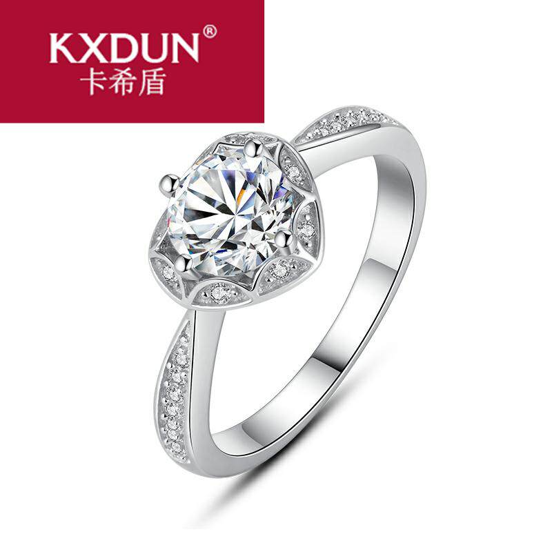 kxdun女韩国简约大气潮人纯银戒指 卡希盾戒指/指环
