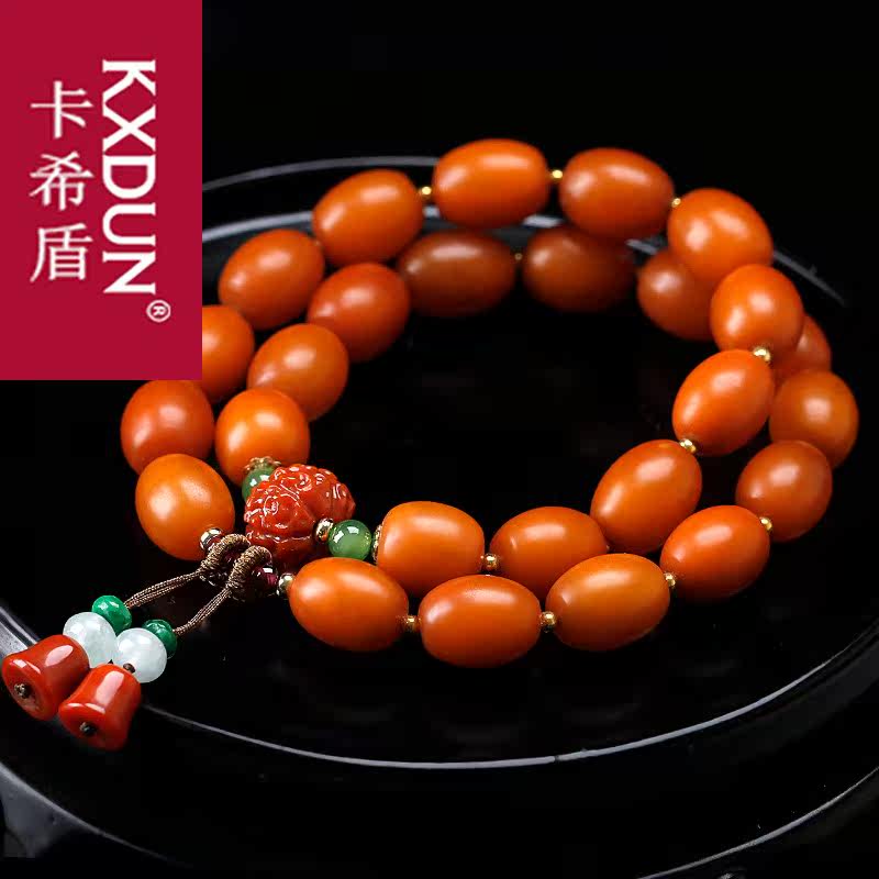 kxdun天然蜜蜡手链波罗的海项链 卡希盾手链