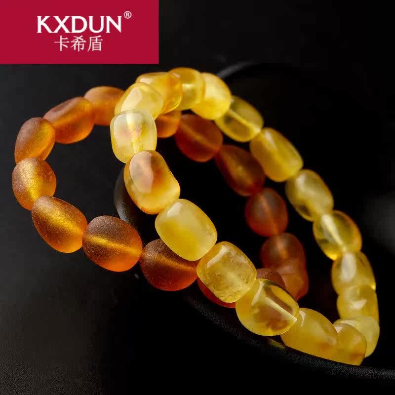 kxdun /卡希盾蜜蜡随形女鸡油黄 卡希盾手链