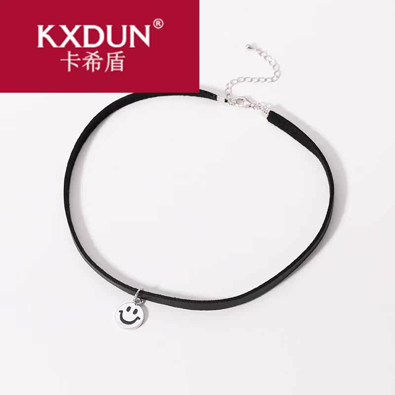 kxdun /卡希盾微笑表情日韩锁骨链 卡希盾项链