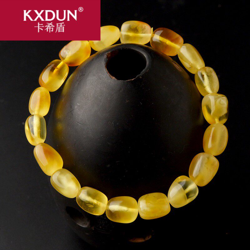 kxdun /卡希盾蜜蜡随形女鸡油黄 卡希盾手链