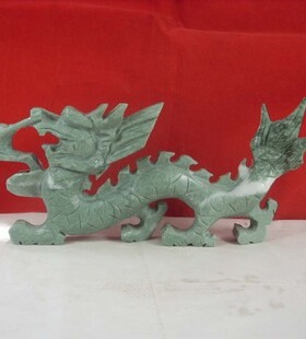 玉龙玉石龙青龙石雕摆件大小号中式家居饰品摆件