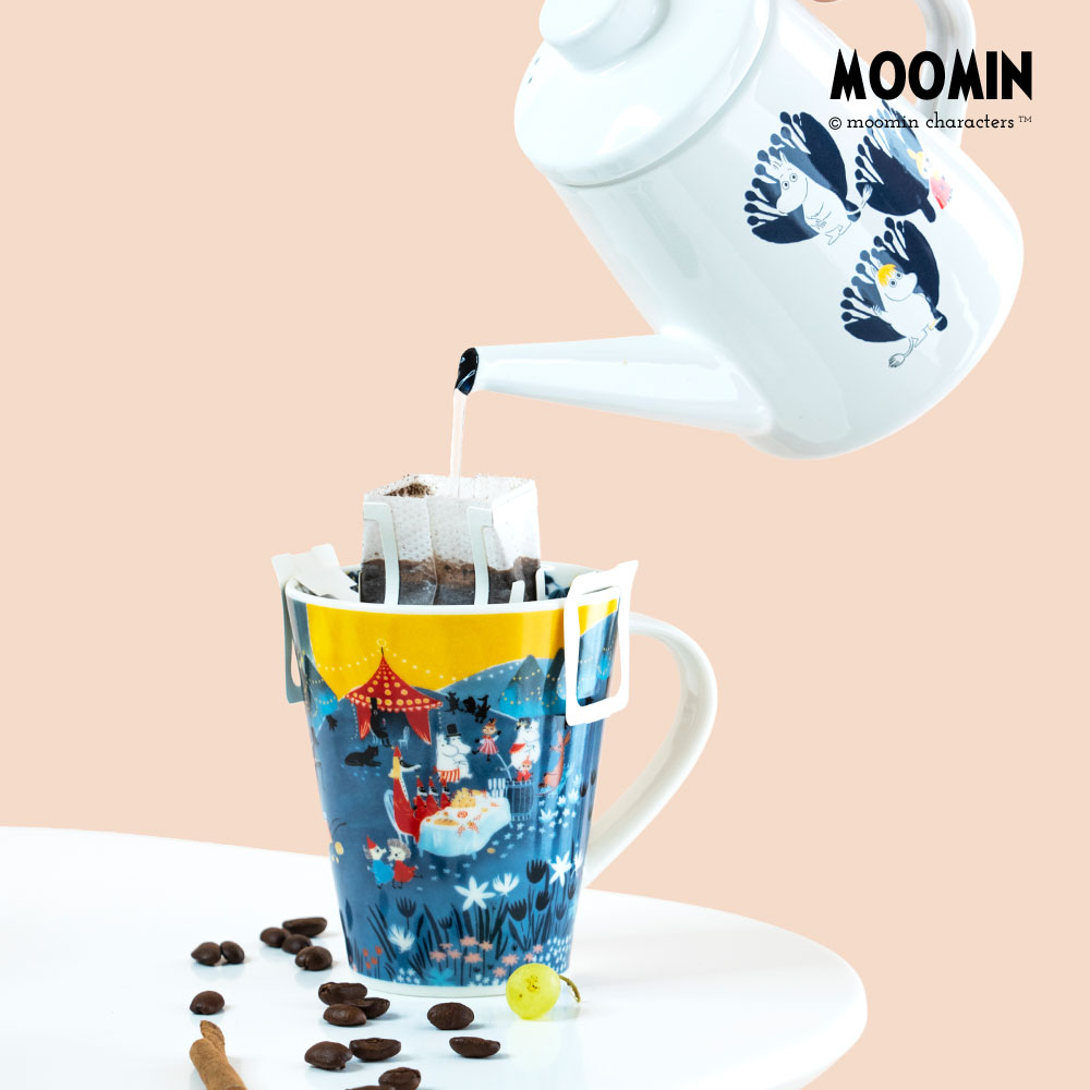 姆明杯子 moomin大容量小清新陶瓷马克杯500ml咖啡杯碟套装日本-图0