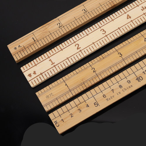 竹尺一尺市尺家用缝纫裁缝竹尺 量衣尺量布匹直尺子市尺子量衣尺 - 图1