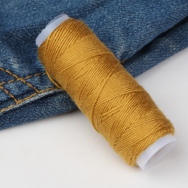 牛仔裤线粗面线缝纫线小线卷粗手缝线牛仔线 缝被子线缝纫机 - 图0