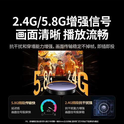 绿联无线投屏器手机同屏电视投影仪车载显示屏器适用苹果安卓手机 - 图2