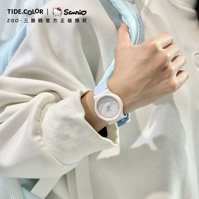 Tide color正港zgo学生儿童手表女孩初高中考试专用ins简约石英表 - 图1