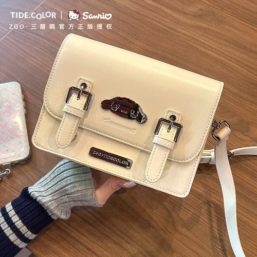 tidecolor联名三丽鸥玉桂狗生日礼物 可爱学生斜挎大耳狗包包女生 - 图0