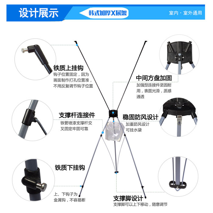 易拉宝海报制作门型展架80×180立式伸缩折叠设计广告牌子落地式 - 图1