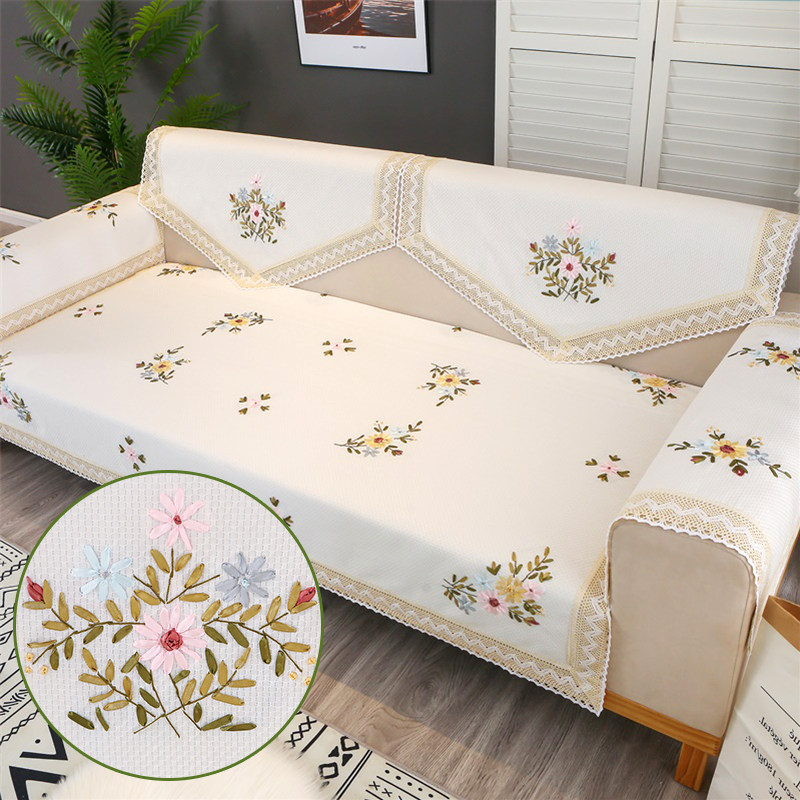 盖布靠背田园布艺四季通用白色简约单人沙发罩沙发垫盖巾沙发套,淘宝优惠券,粉丝福利购,淘宝优惠卷