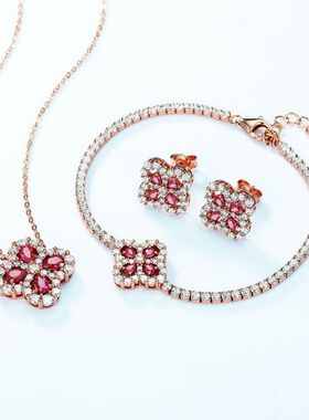 欧美新款个性夸张培育红宝手链S9