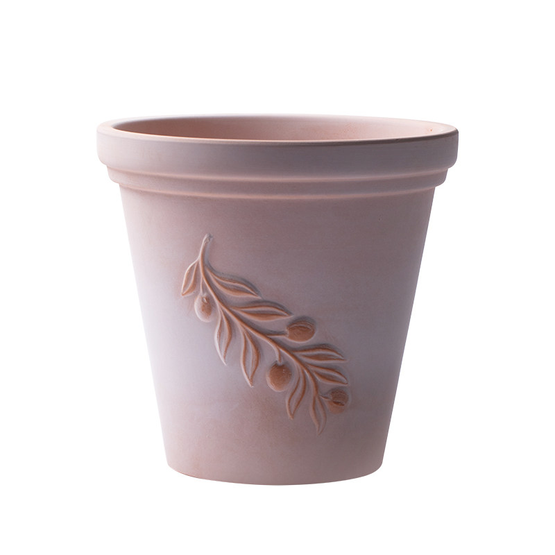 雾化白复古红陶土花盆透气浮雕做旧花园阳台简约绿植大号盆栽装饰,淘宝优惠券,粉丝福利购,淘宝优惠卷