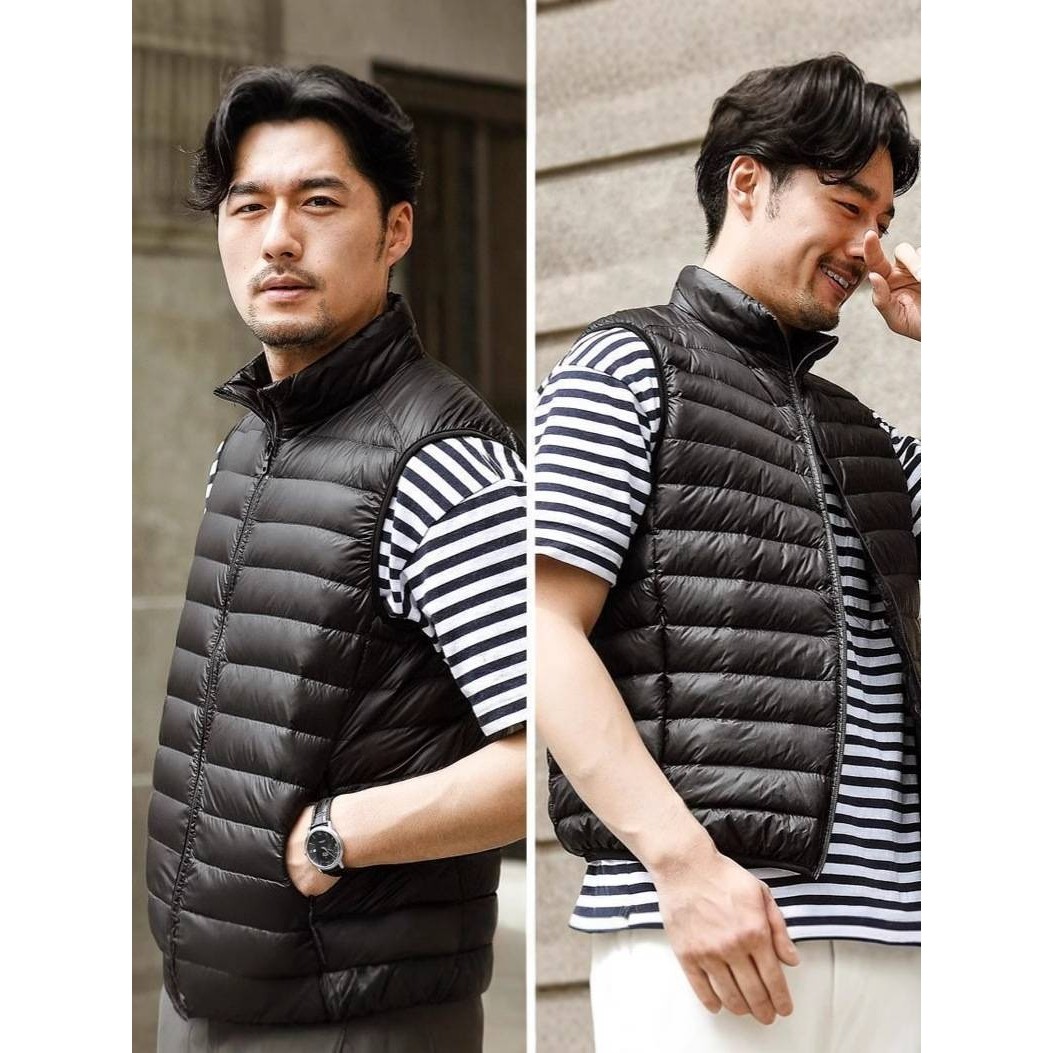 苏州东展羽绒服饰短款男士轻薄款背心男马甲冬保暖大码男韩版无袖,淘宝优惠券,粉丝福利购,淘宝优惠卷