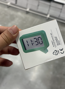 IKEA宜家永皮帕勒 时钟/定时器电子钟磁吸式厨房提醒MINI钟白绿色