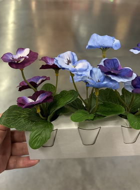 IKEA宜家  菲卡 人造盆栽植物紫罗兰仿真花家居公司装饰人造假花