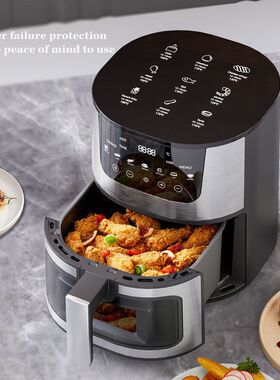 现货跨境可视空气炸锅家用大容量多功能不锈钢空气炸鍋air fryer