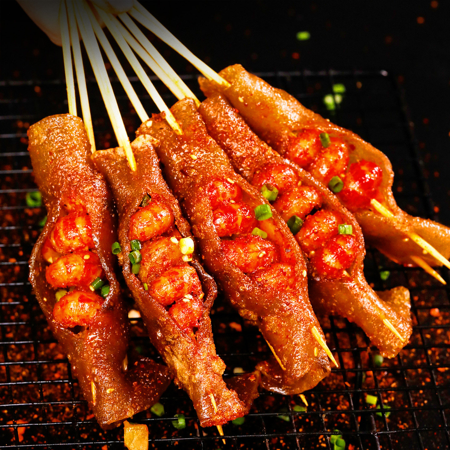 苕皮烧烤重庆烧烤苕皮四川大苕皮非土豆粉蕨根粉围炉烧烤露营家用